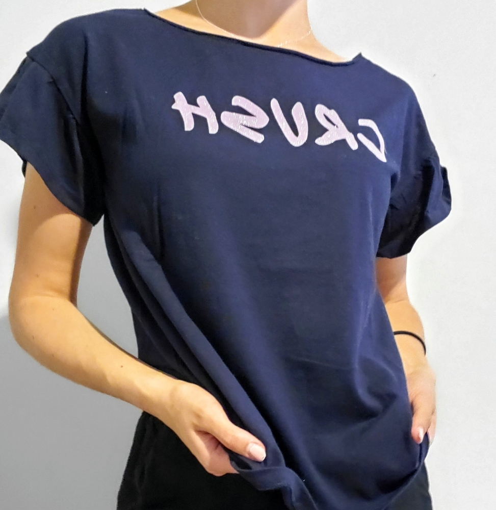 Navy blue sleep shirt